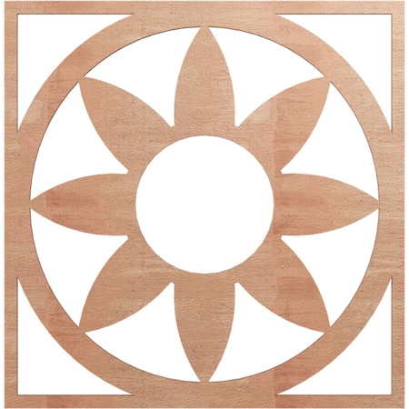 Ekena Millwork Blume Wood Fretwork Pierced Ceiling Medallion, Cherry, 22"OD x 7 5/8"ID x 1/4"T CMWP22X22X0250BLCH